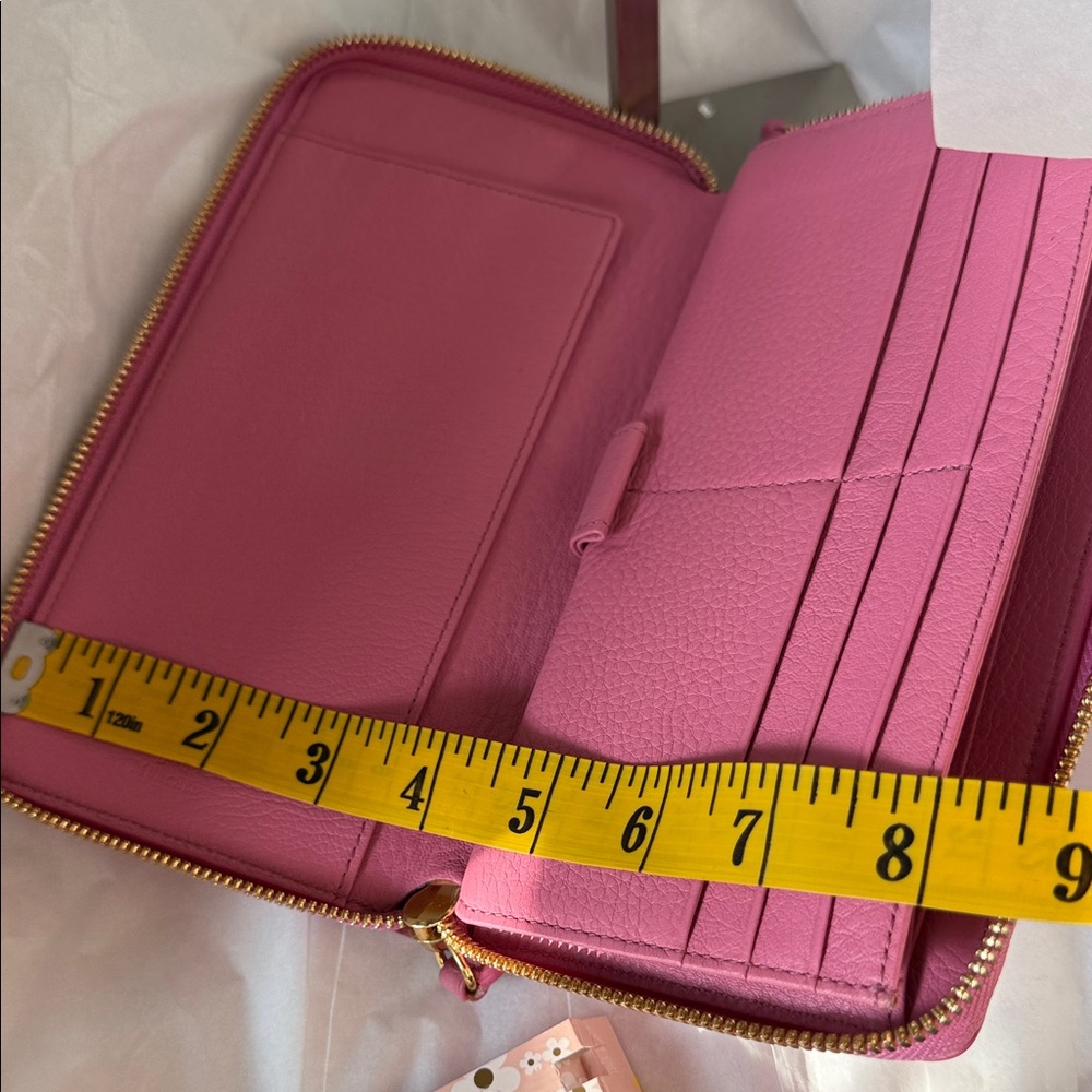 MCM Pink Wallet with Gold and Silver Studs - Picture 14 of 16